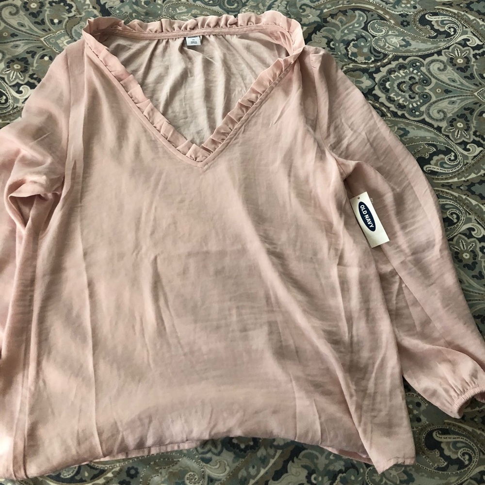 Old Navy Ruffle Trim Blouse